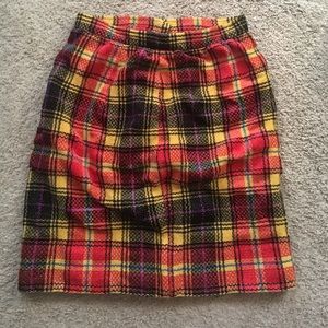 Vintage plaid skirt