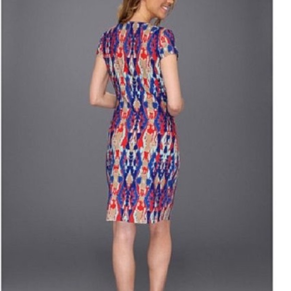 Jones New York Ikat Faux Wrap Dress - Picture 6 of 8