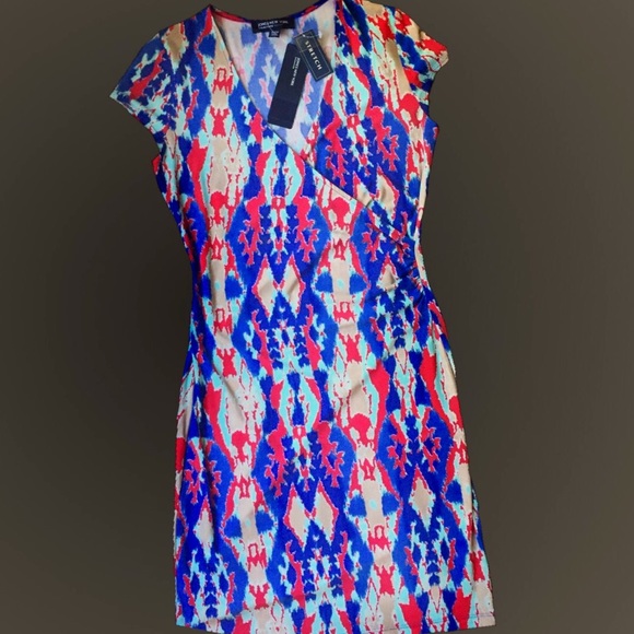 Jones New York Ikat Faux Wrap Dress - Picture 8 of 8