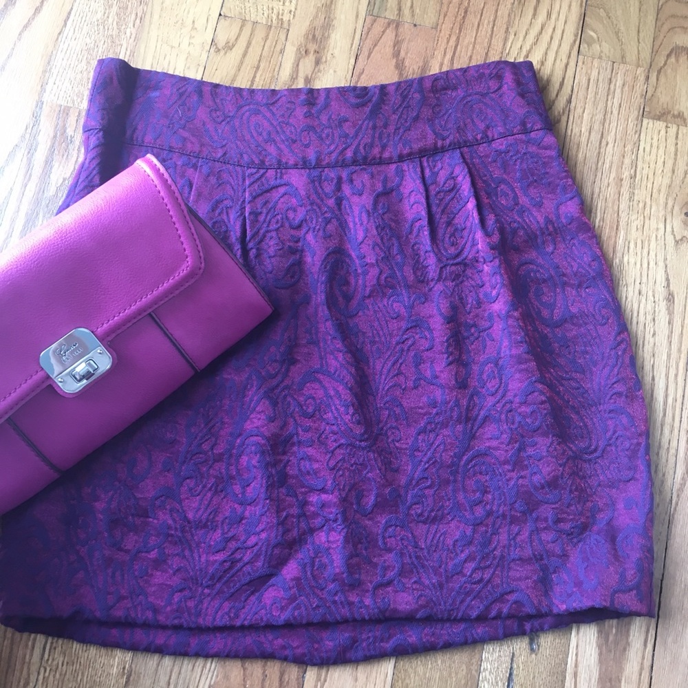 Anthropologie purple/pink skirt