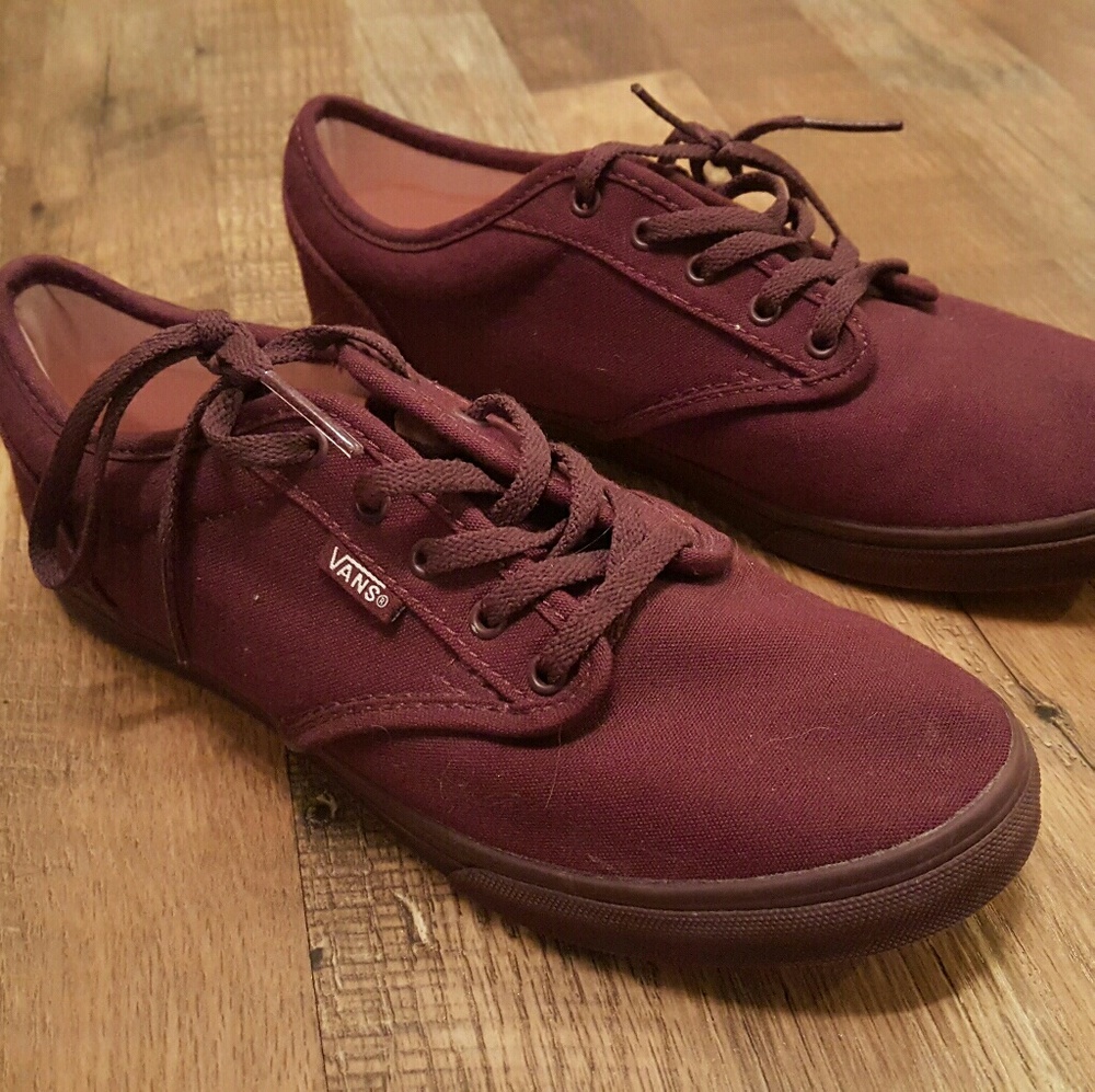 Burgundy Vans