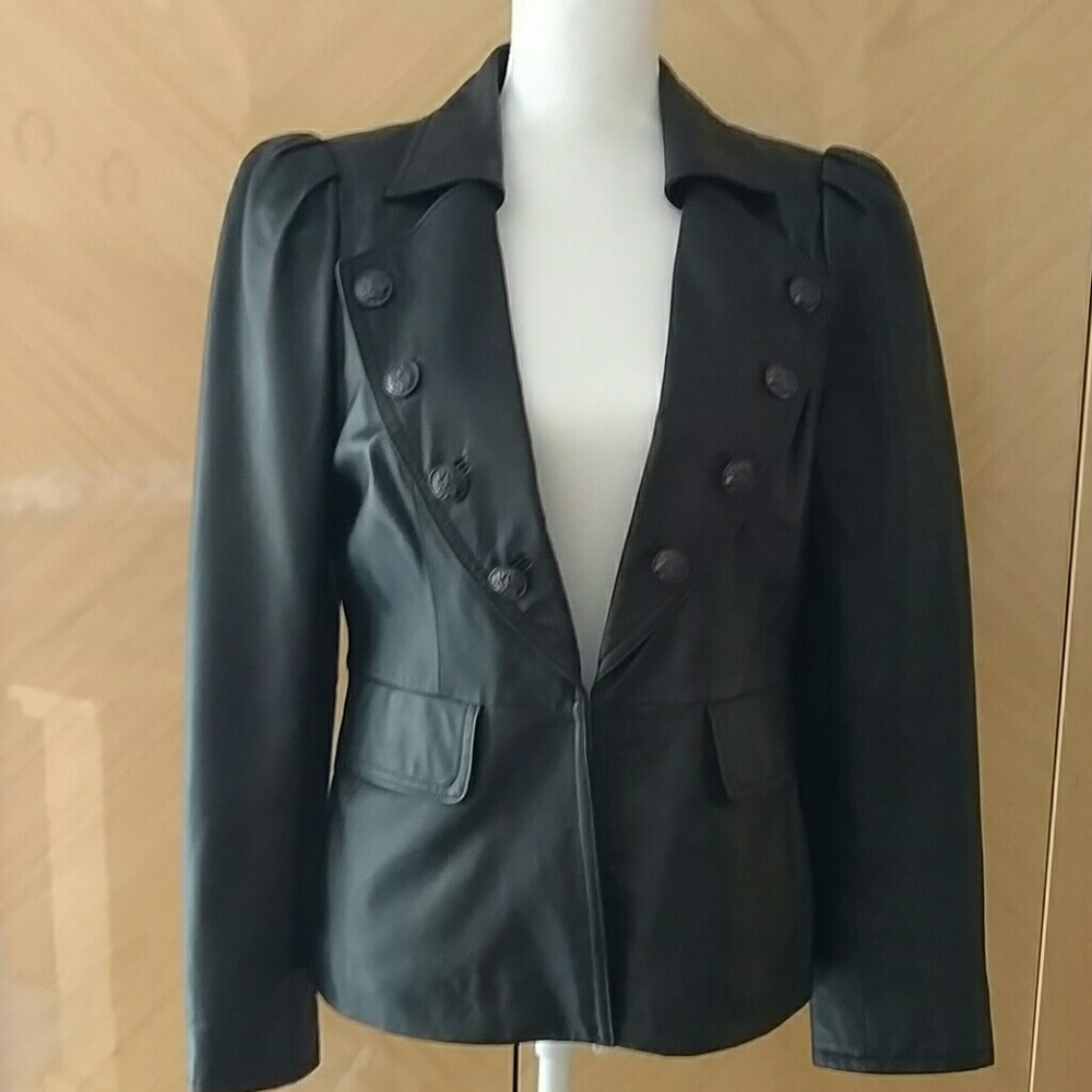 INC leather jacket M