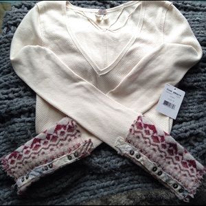 Free People Long Sleeve Thermal Shirt