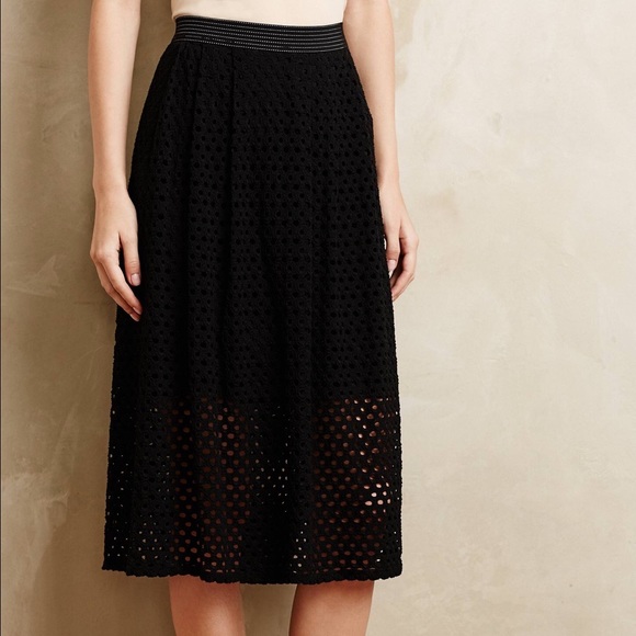 Anthropologie Dresses & Skirts - Anthropologie lasercut midi skirt