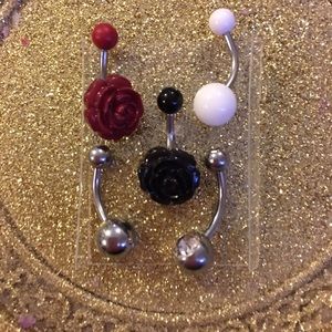 Lot of belly button rings