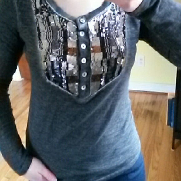 Free People Tops - Free People Embellished Long Sleeve
