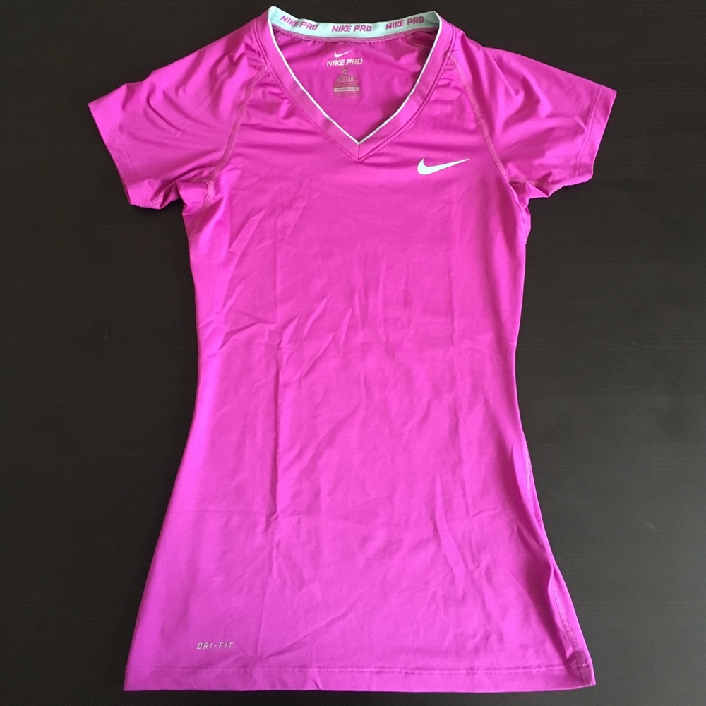 Nike Pro T-Shirt Dri-Fit XS Purple