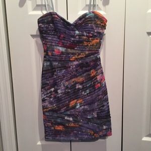 Bcbg strapless mini dress