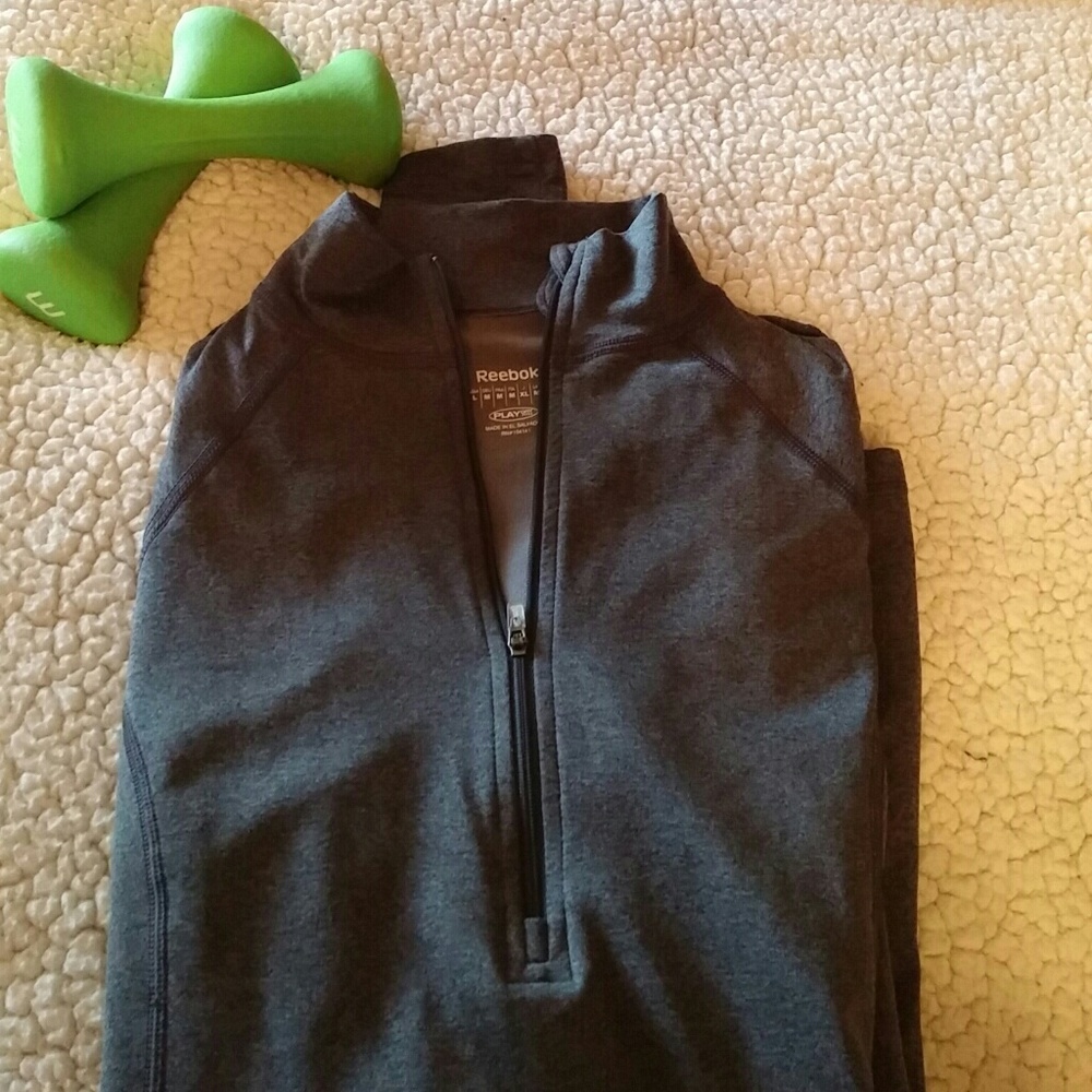 Reebok long sleeve zip front