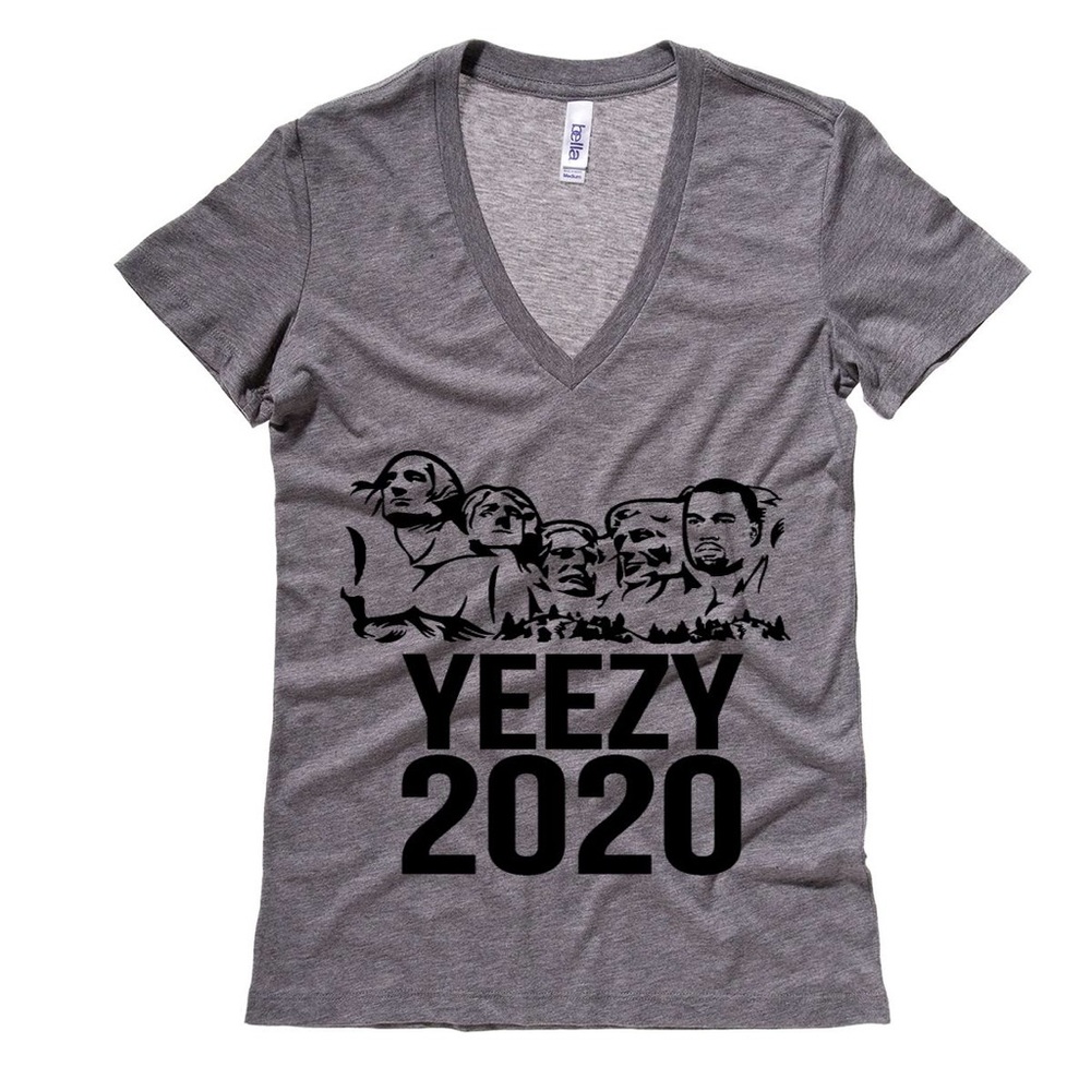Yeezy 2020 Mt Rushmore Grey V Neck