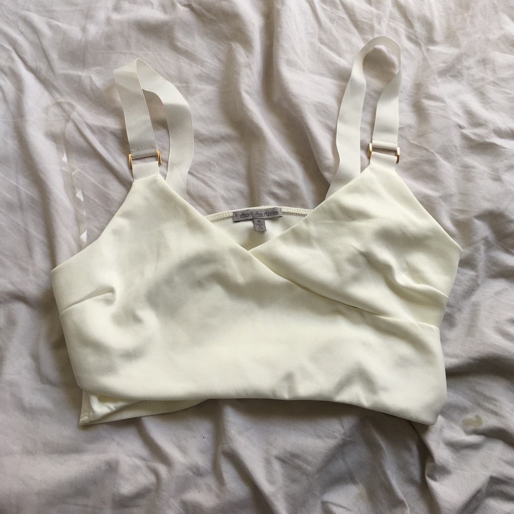 Crop top with side cut outs