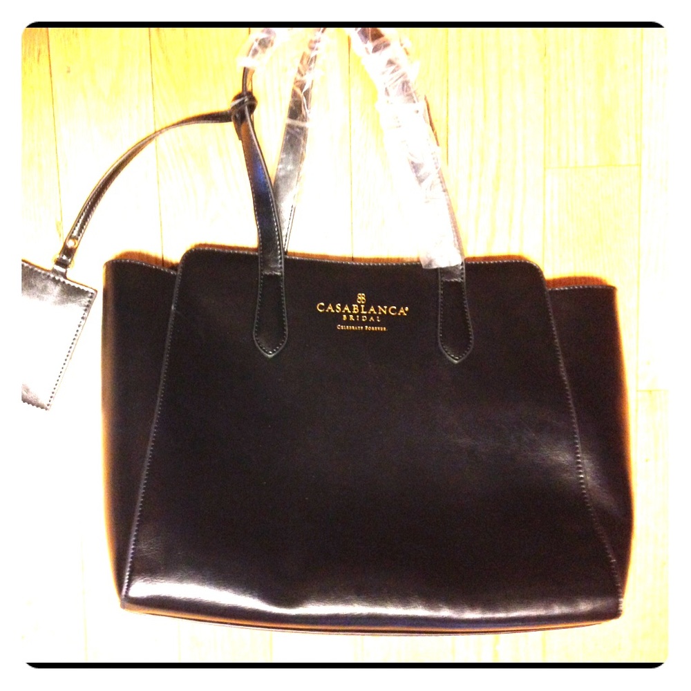 Brand New Casablanca bridal black leather bag