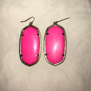 Hot pink Kendra Scott earrings