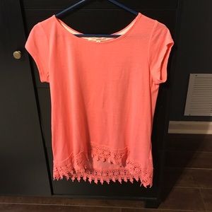 Cute shirt with lace detailing