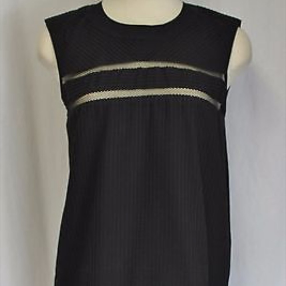 J Crew Pleated Cotton Sleeveless Top