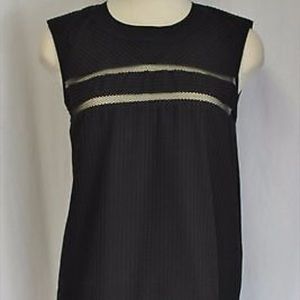 J Crew Pleated Cotton Sleeveless Top