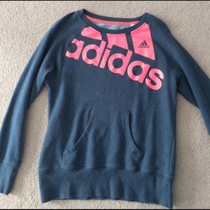 Adidas grey crew neck