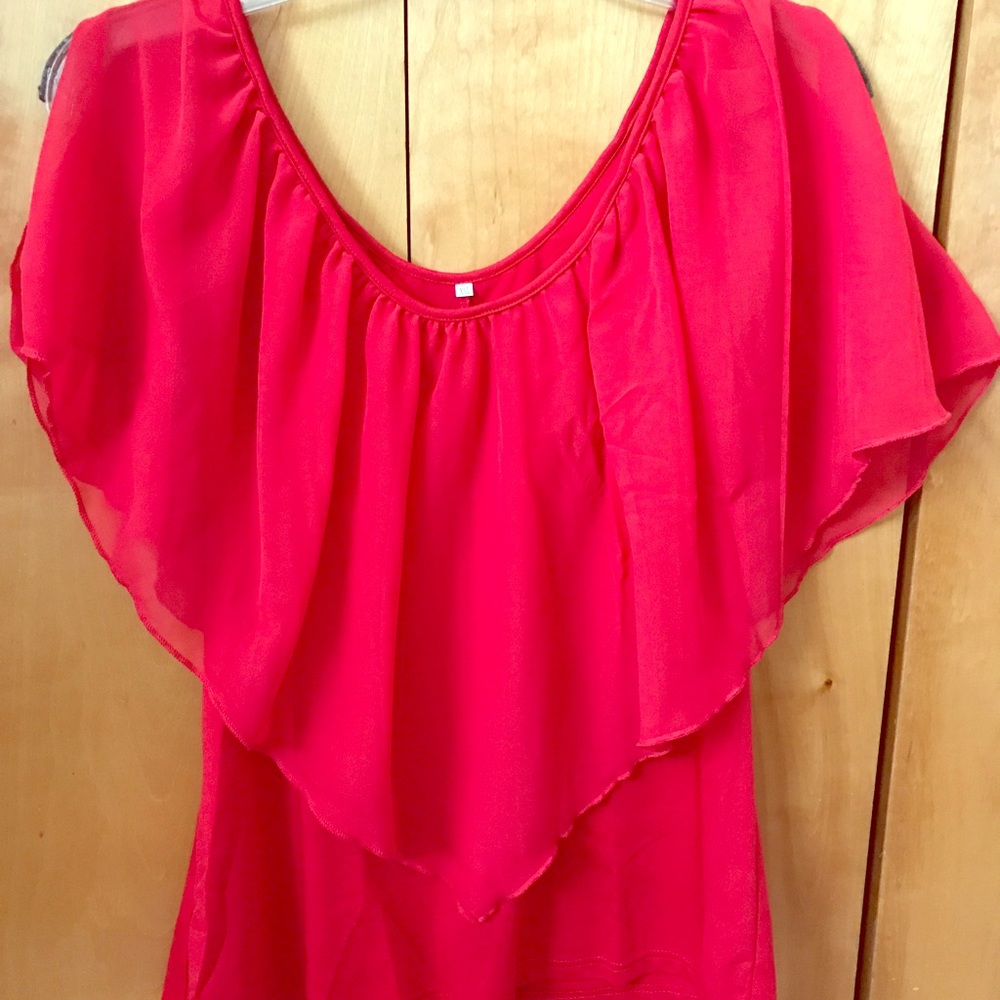 Red blouse