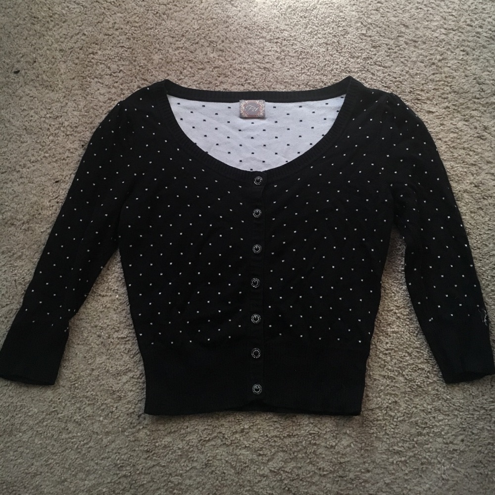 Black cardigan