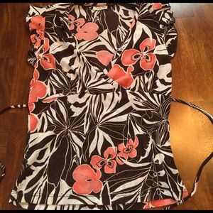 🌺Sexy Floral V-Neck Charlotte Russe Shirt🌺