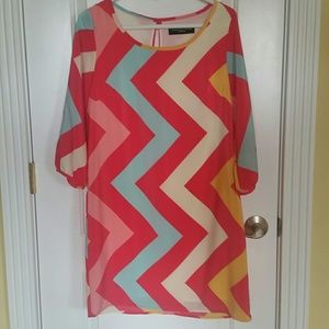 NEW Chevron shift dress
