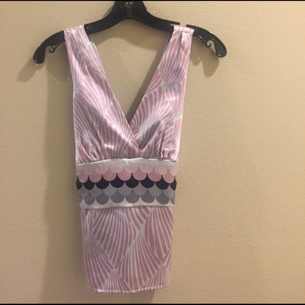 Silk Sleeveless V-neck Top