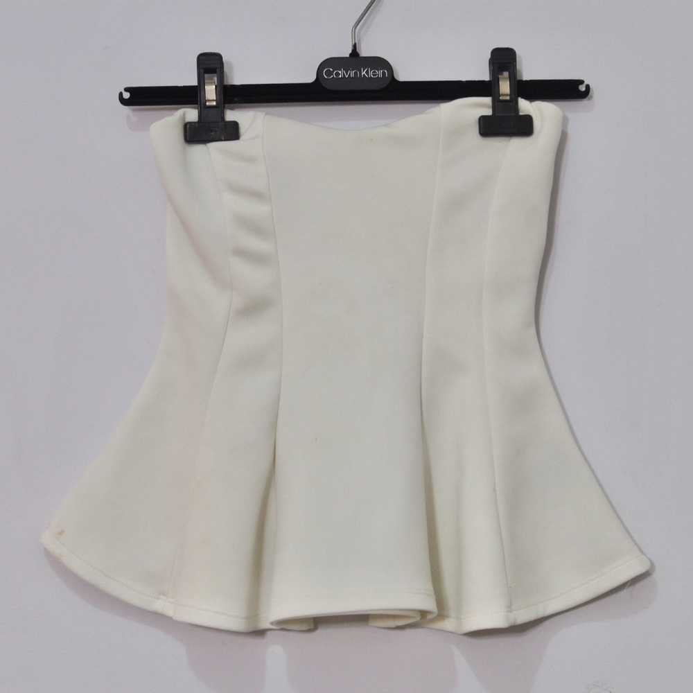 Papaya clothing white peplum top