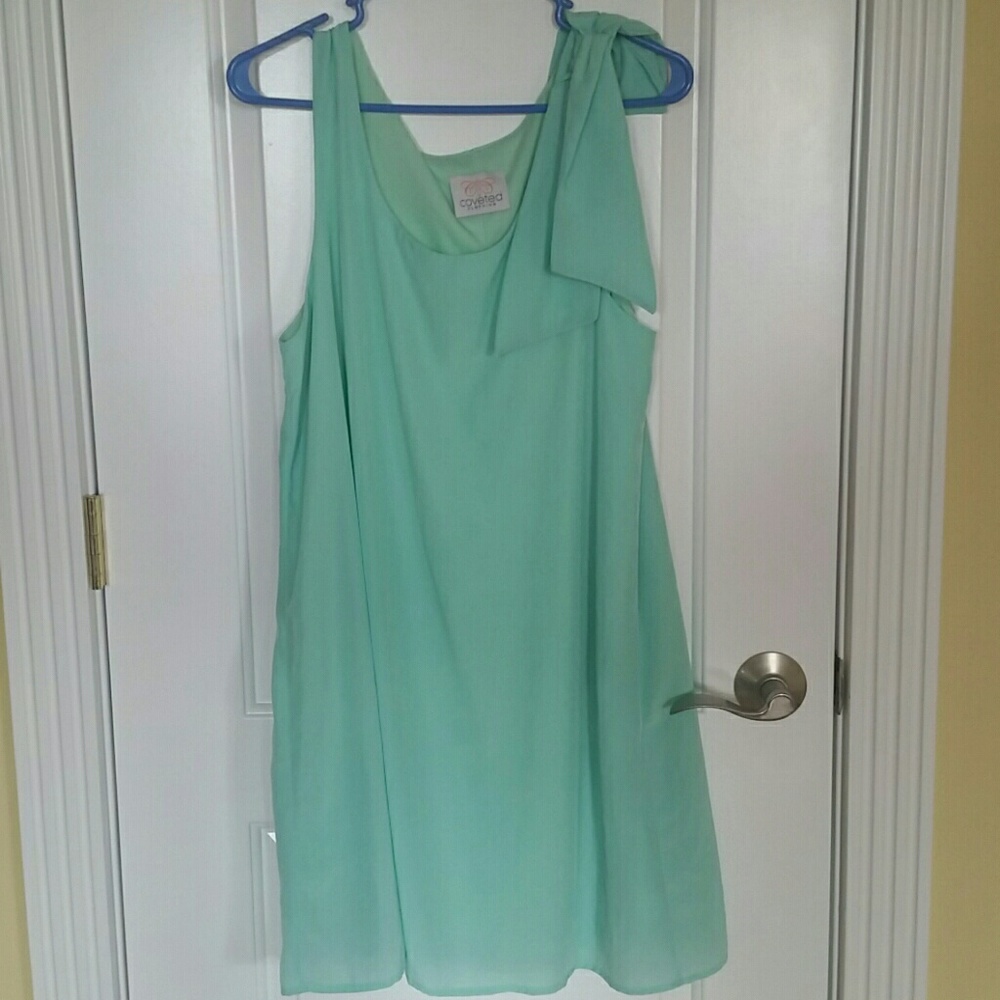 NWOT pale green shift dress