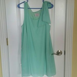 NWOT pale green shift dress