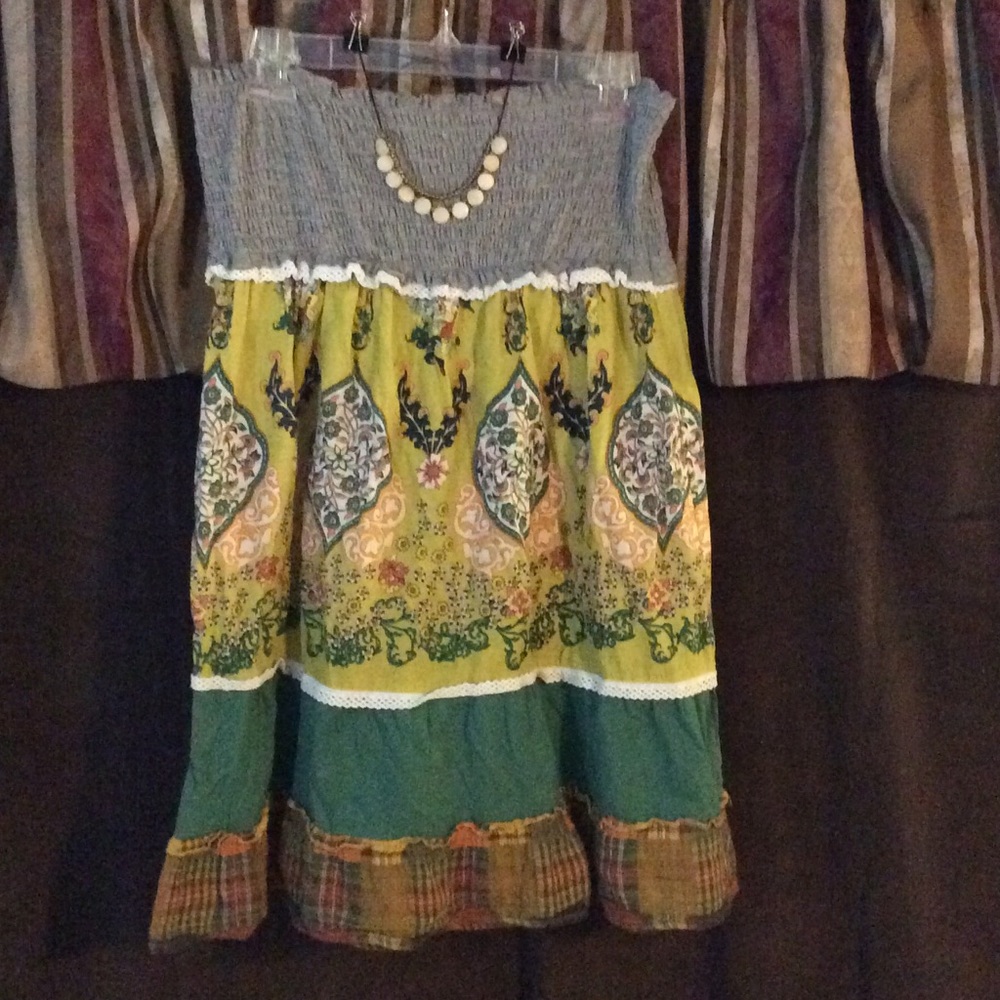 Strapless summer dress [Ya] size L - Picture 2 of 4