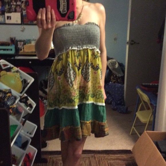 Strapless summer dress [Ya] size L - Picture 3 of 4