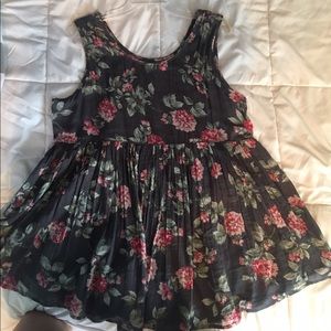 KIMCHI BLUE (UO) MINI DRESS WITH SNAP ON SLIP
