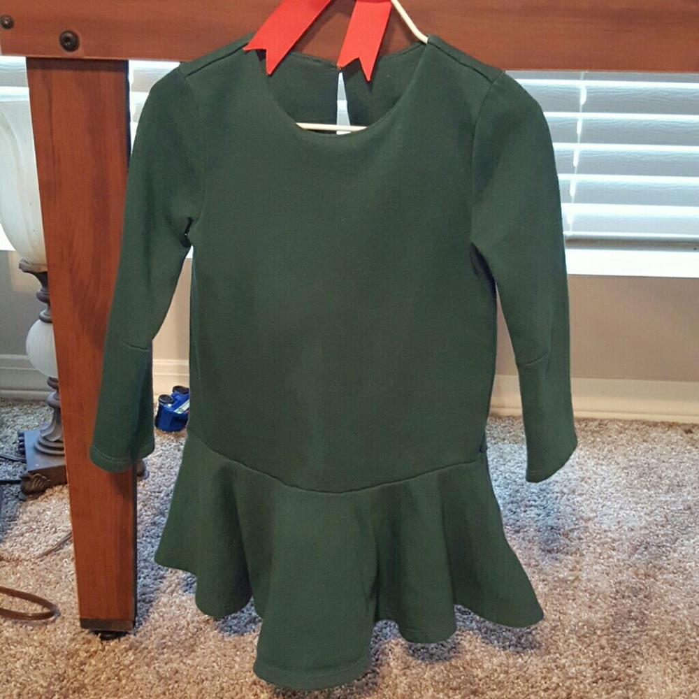 Hunter Green long-sleeved dress