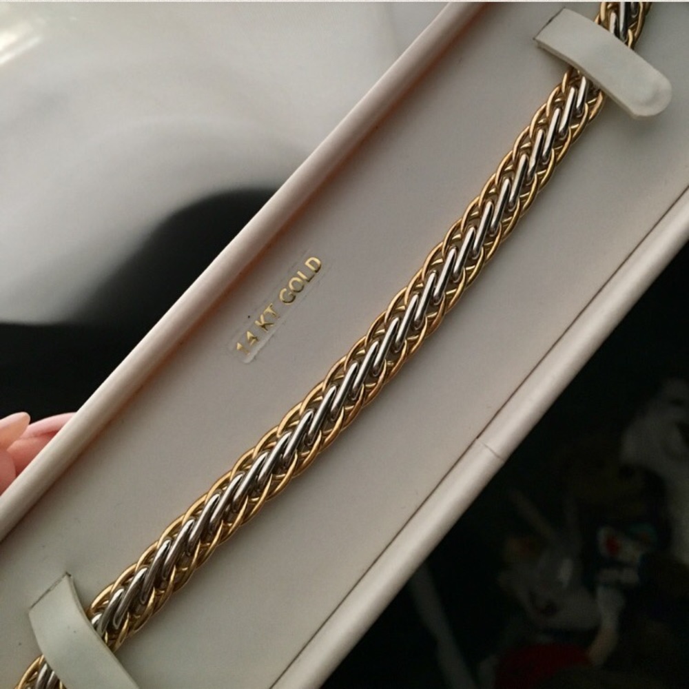14kt Turkish GOLD chain bracelet