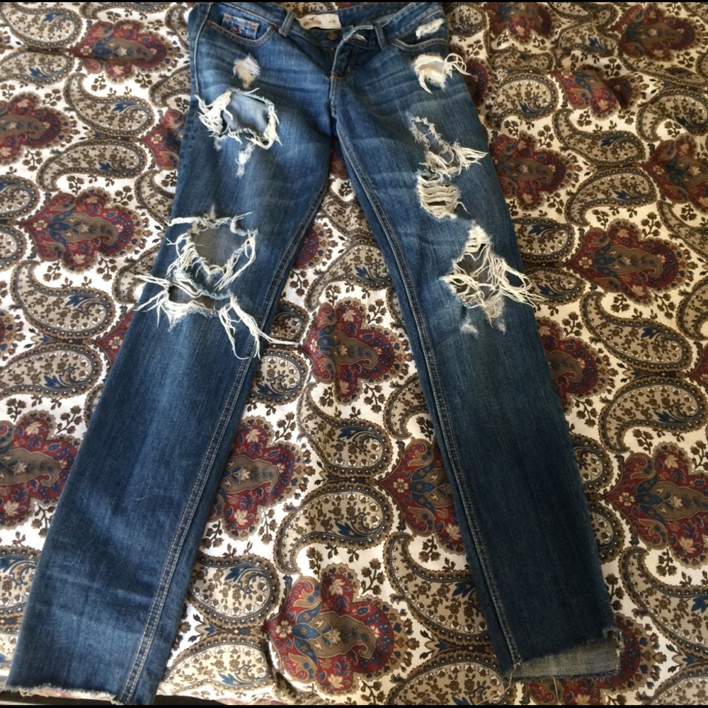 Destroyed Hollister jeans