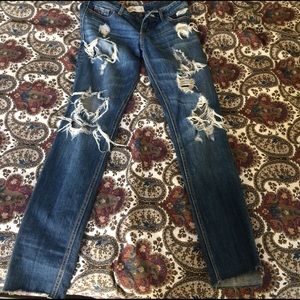 Destroyed Hollister jeans