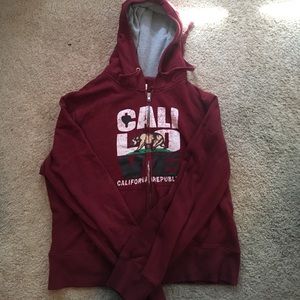 Burgundy California jacket