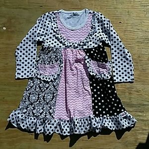 Polka dot dress by Ruffleus.com