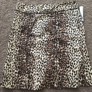 NWT Notations Animal print skirt