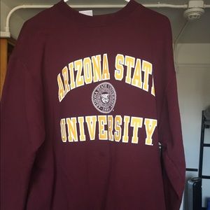 Arizona state university maroon crewneck