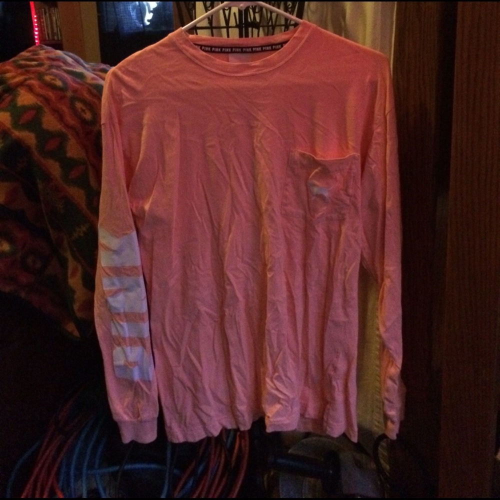 VS PINK long sleeve top. faint white mark