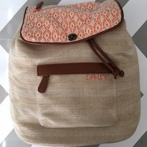 Dakine Flapover Backpack Crochet Lace Beach
