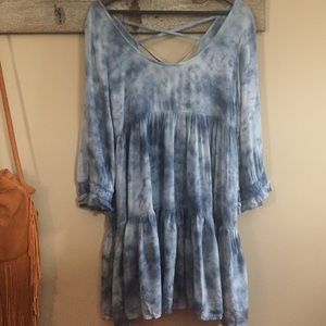 Billabong Cross Back Peasant Dress