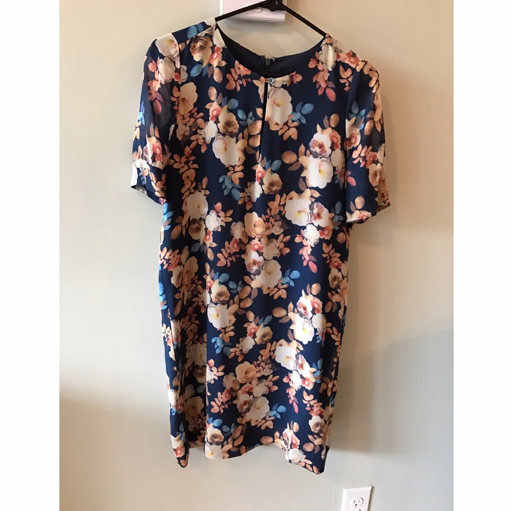 Floral JCrew dress -- Like New! Size 00