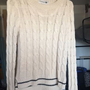 cream sweater