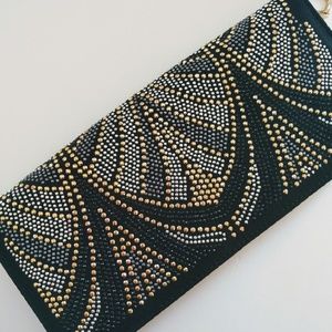 WHBM Gold & Silver Sparkle Clutch