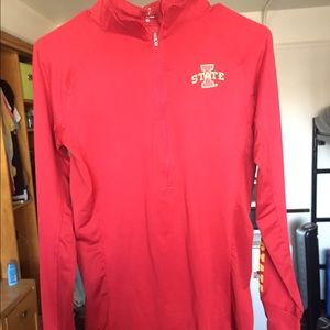 red iowa state half zip
