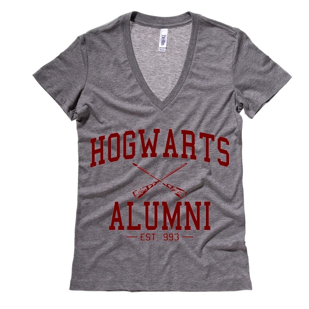 Harry Potter Hogwarts Alumni Grey V Neck