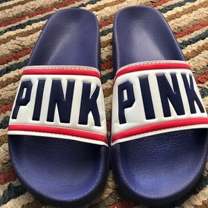 VS PINK slides. Worn a few times, still looks new