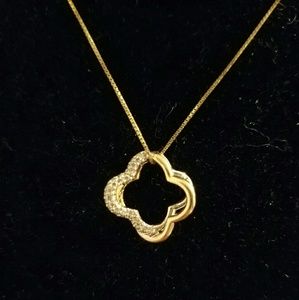 14k necklace with diamond